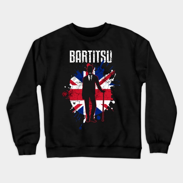 British Bartitsu Defence Walking Sticks Martial Arts Crewneck Sweatshirt by JTYDesigns